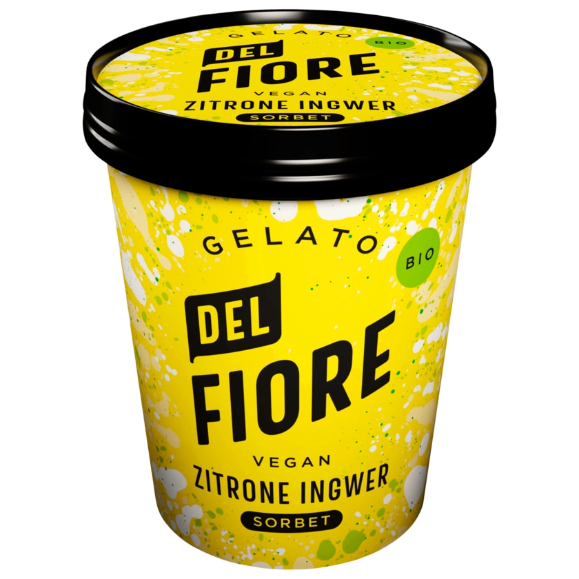 Del Fiore Gelato Bio Zitrone & Ingwer Sorbet 130ml